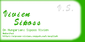 vivien siposs business card